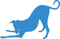 Whippet play bow graphic